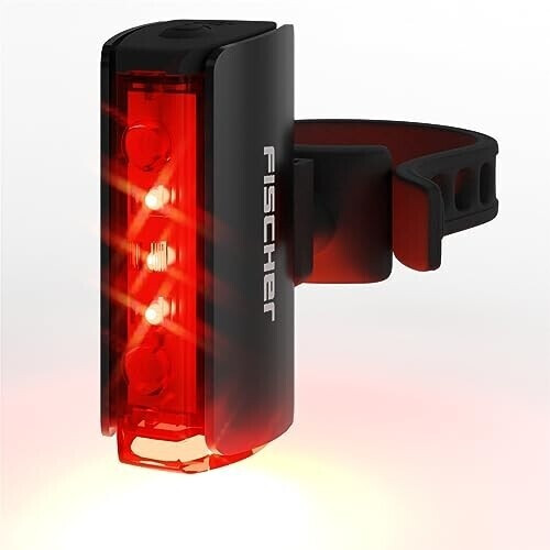 Fischer-Bike Battery Rear light Twin Stop