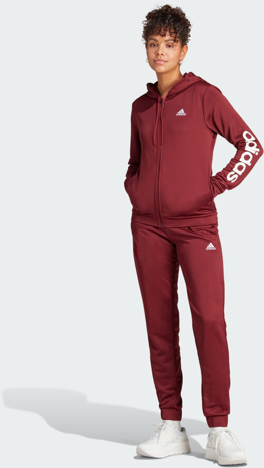 Adidas Linear Tracksuit IJ8802 shadow red white ab 44 99 Preisvergleich bei idealo
