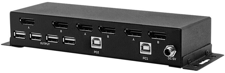 Lindy 2 Port USB KM Switch - commutateur souris/clavier - 2 ports