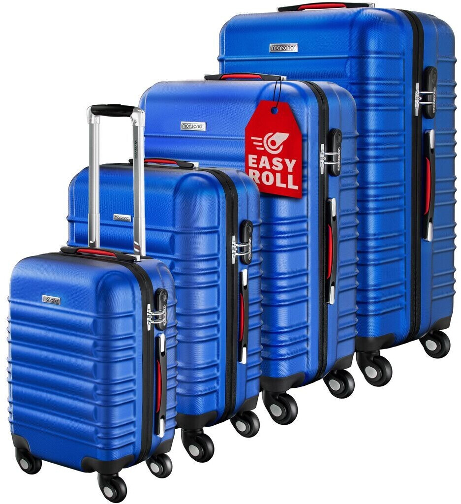 Monzana Baseline 4-Wheel-Trolley Set 48/55/66/75 cm navy