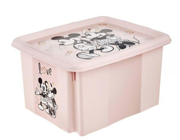 keeeper Boîte de rangement jouets Karolina Mickey rose