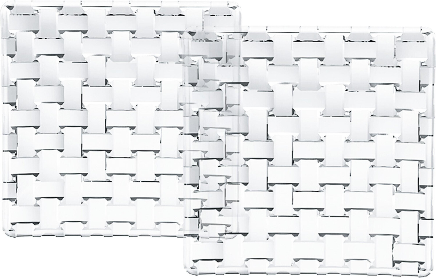 Nachtmann Bossa Nova Square Plate 2 Pcs white