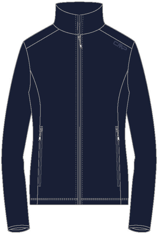 CMP Damen Arctic Fleece Jacke 33G5926 Black Blue Ab 38 78 cmp-damen-arctic-fleece-jacke-33g5926-black-blue-ab-38-78