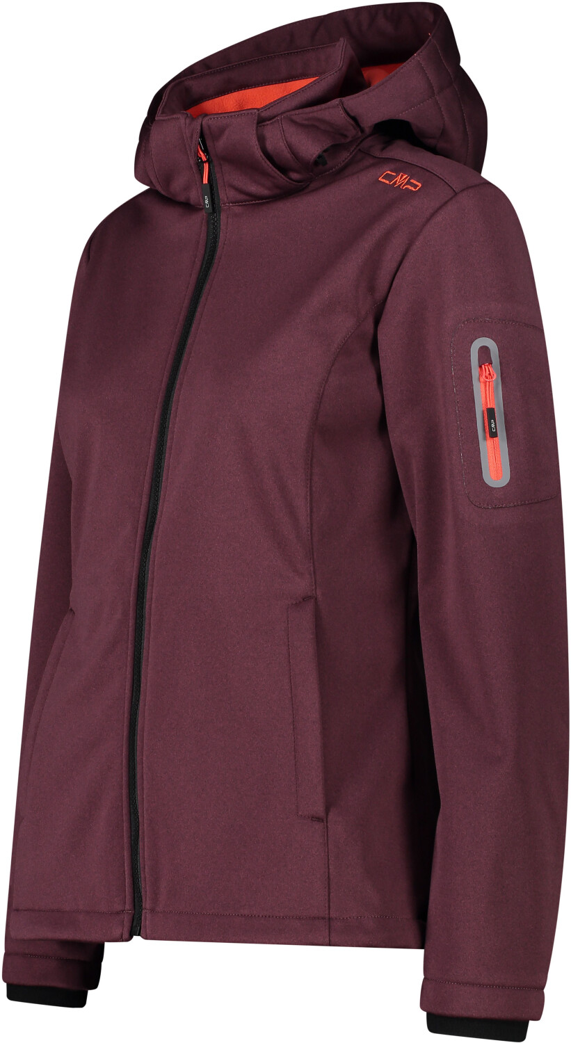 CMP Damenjacke aus Softshell ab burgundy € 48,69 bei | mel. (39A5006M) Preisvergleich Meliert
