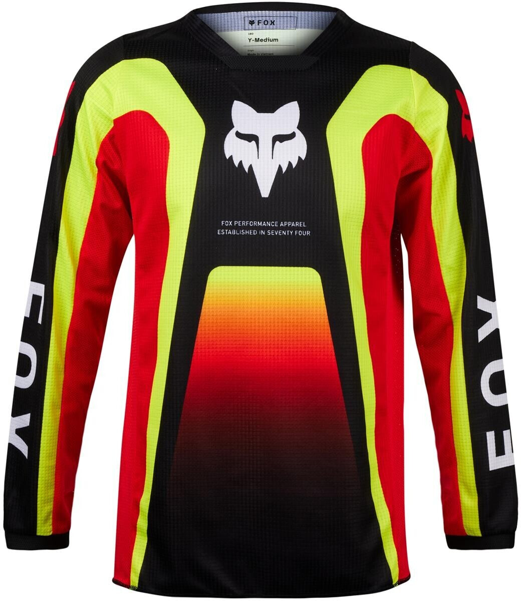 Fox 180 Ballast Youth Jersey Black/Red/Yellow