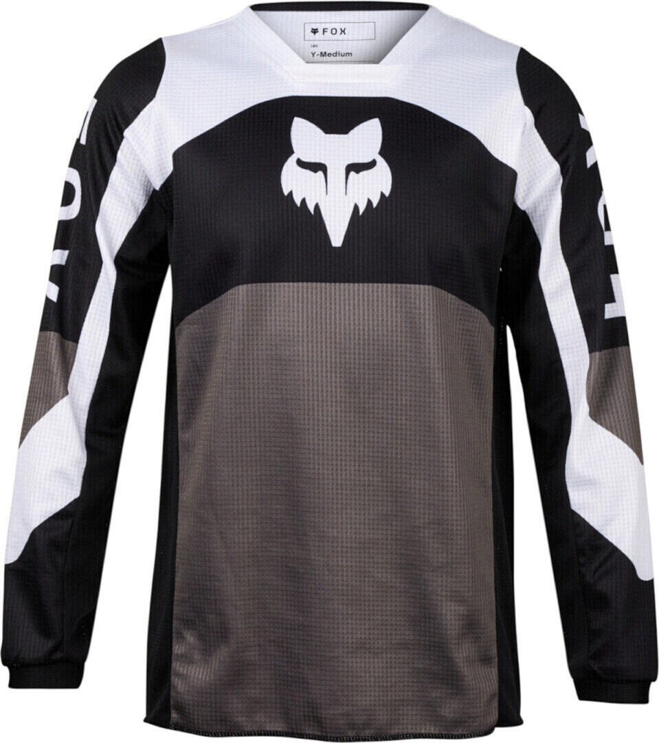 Fox 180 Nitro Youth Jersey Black/Grey/White
