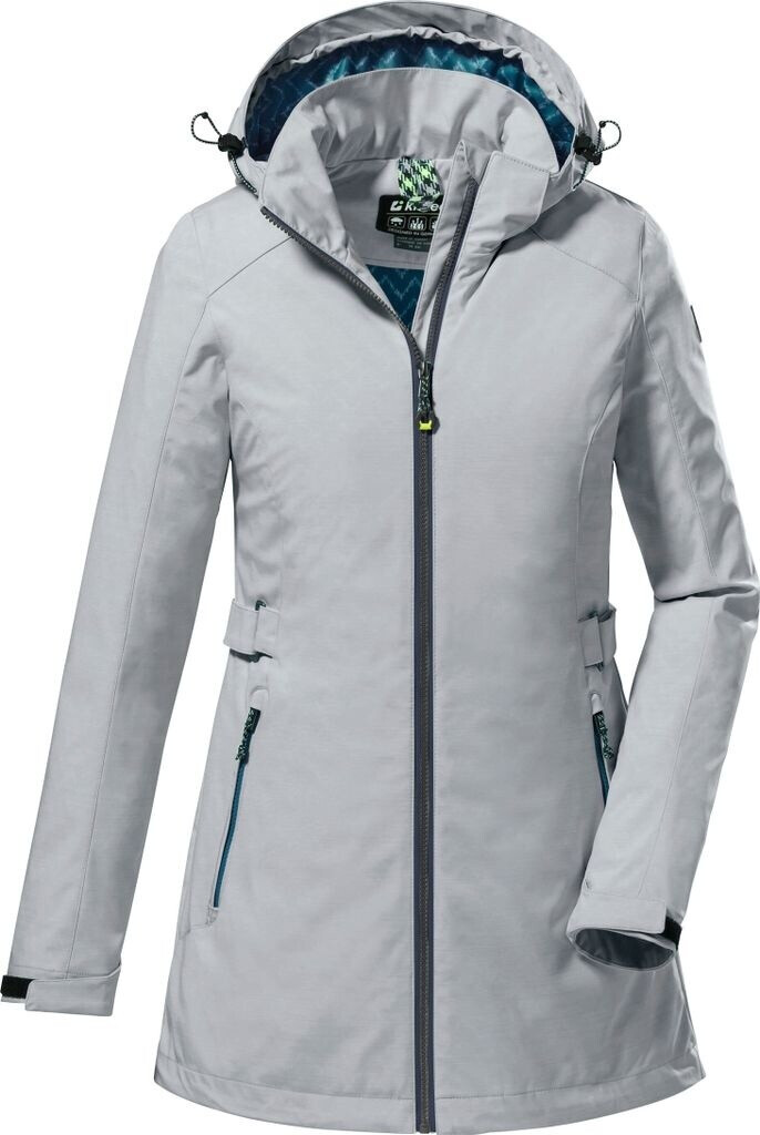 killtec meisjes Functionele parka/parka waterproof met capuchon KOS 148 GRLS PRK, oliv, 164, 43021-000