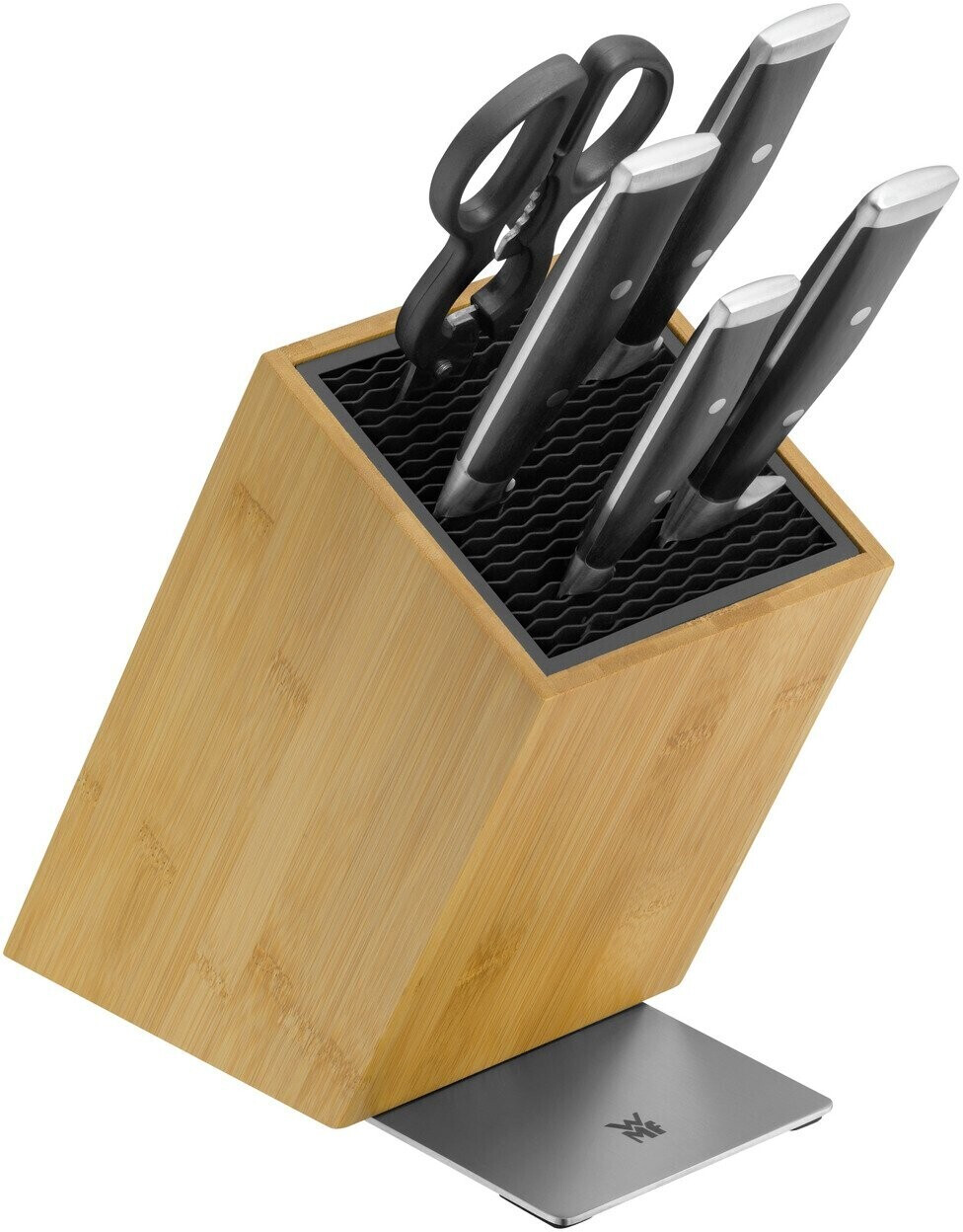 WMF Grand Class Messerset mit FlexTec Messerblock 6-teilig bambus