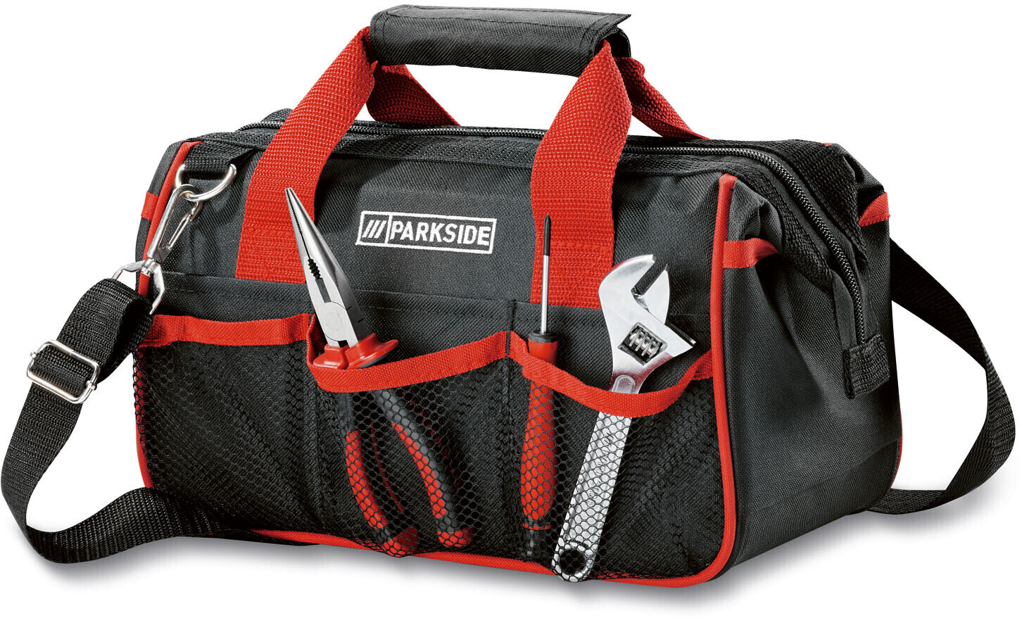 befüllt € Werkzeugtasche 23-teilig bei Parkside Preisvergleich 32,99 ab |