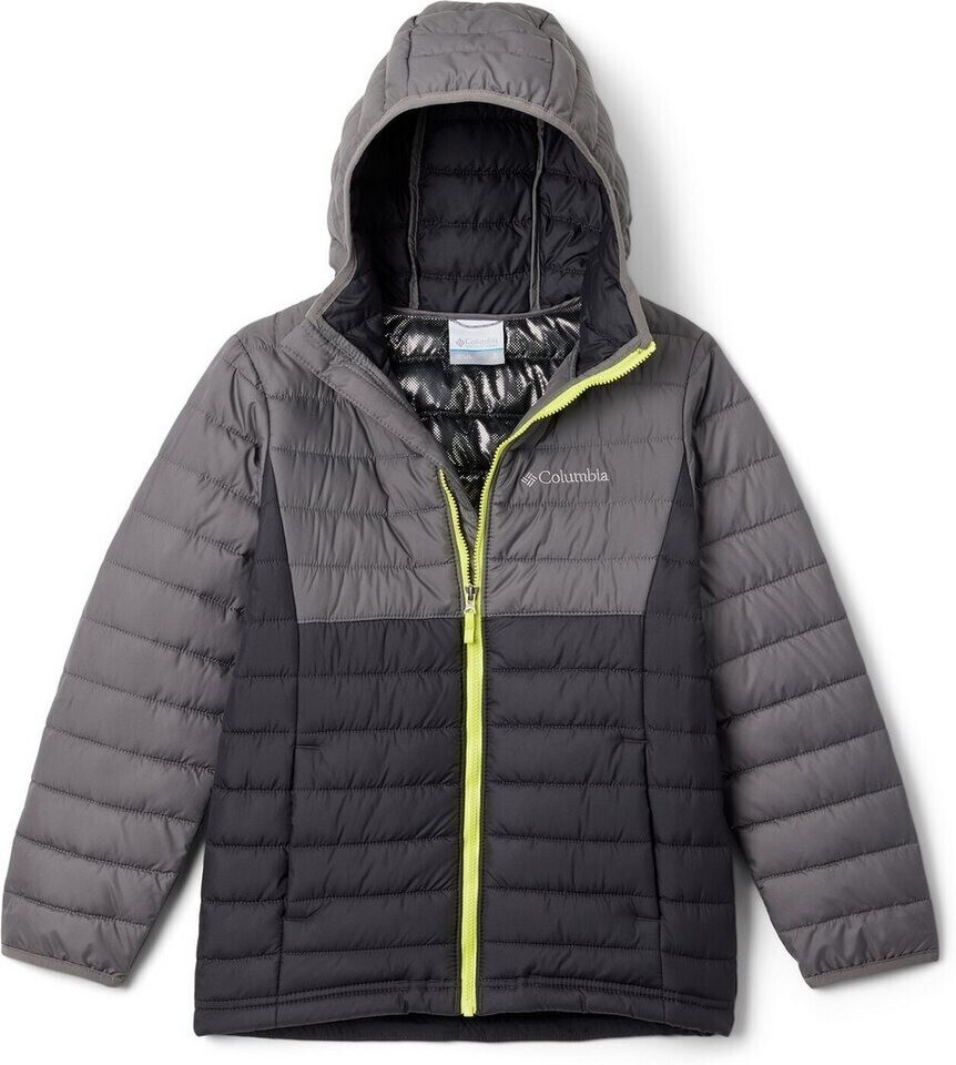 Columbia Boys Powder Lite Hooded Jacket shark/city grey
