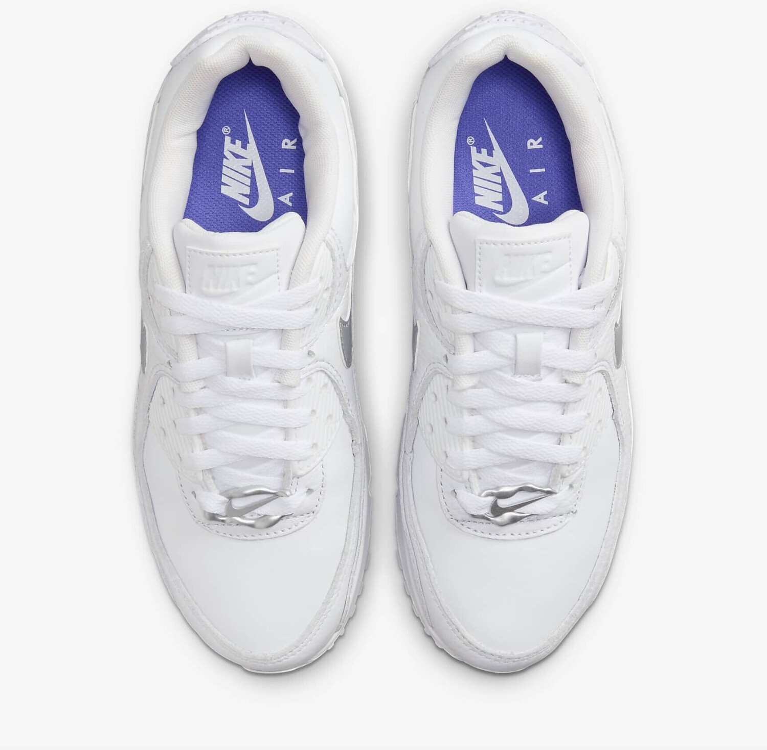 Nike Air Max 90 Women white blue joy metallic silver ab 169 99 Preisvergleich bei idealo