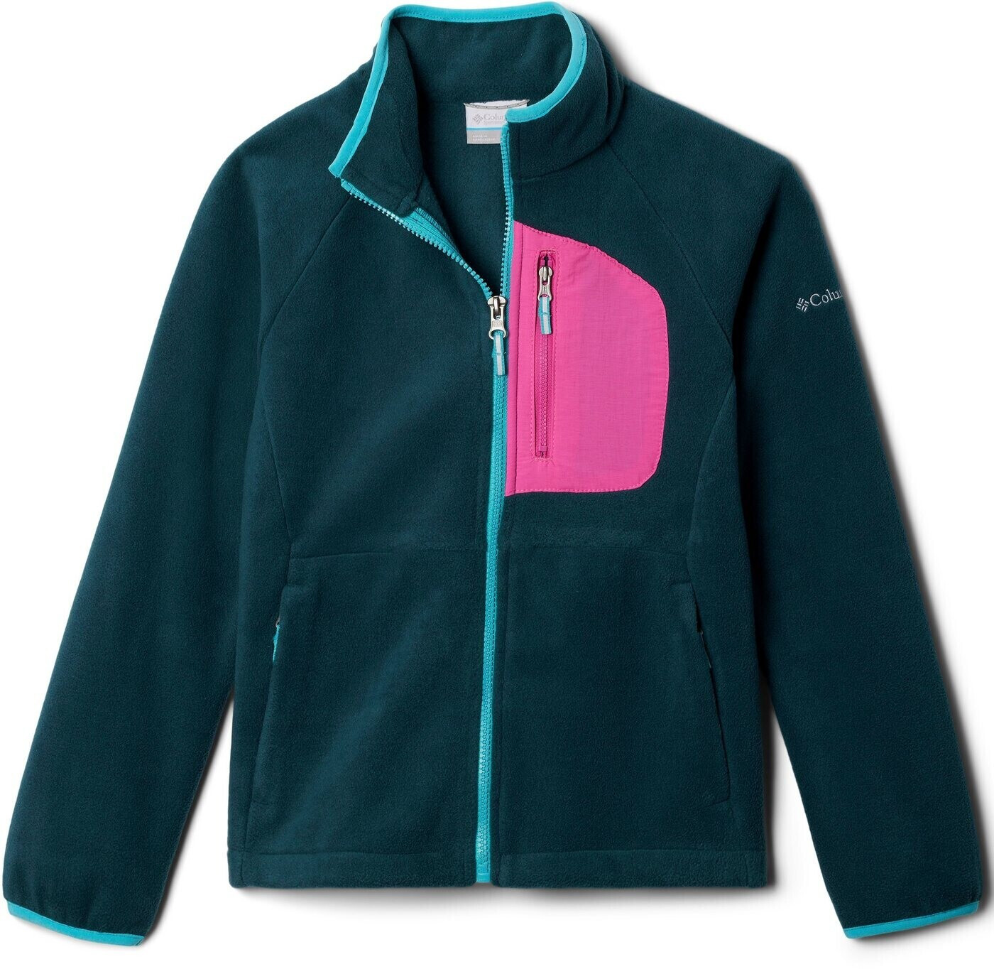 Columbia Fast Trek III Fleece Full Zip Junior (1887852) night wave/pink ice
