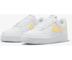 White and yellow air force 1 womens top