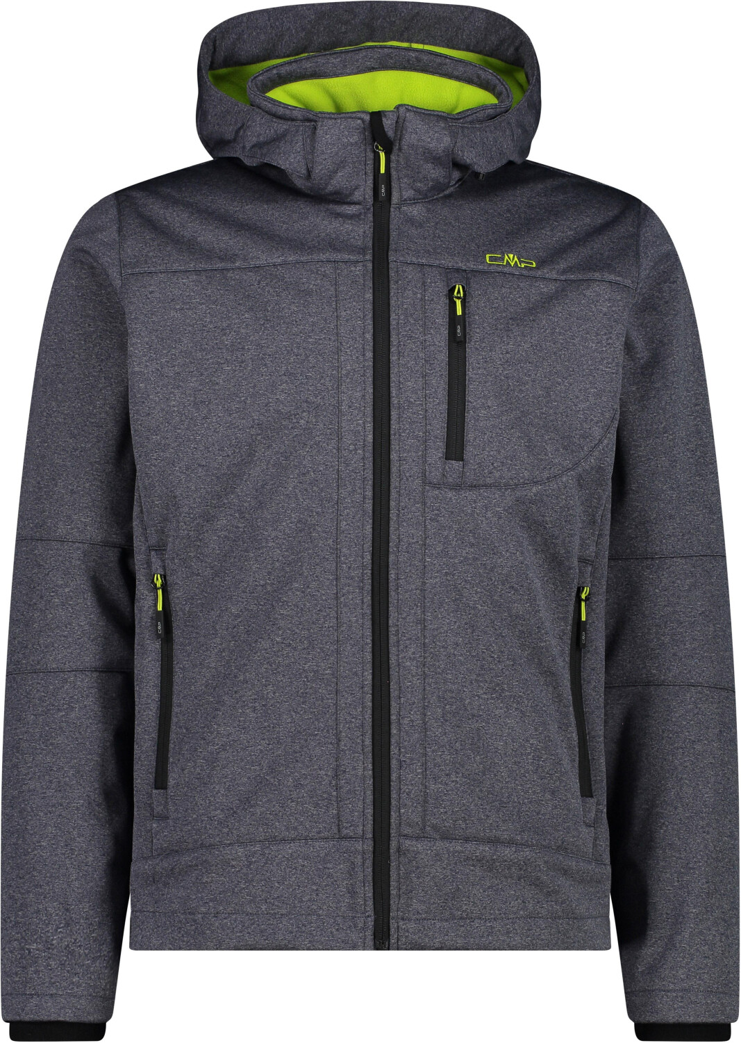 CMP Man Softshell Jacket With Detachable Hood (3A01787N-M) titanio mel/acido