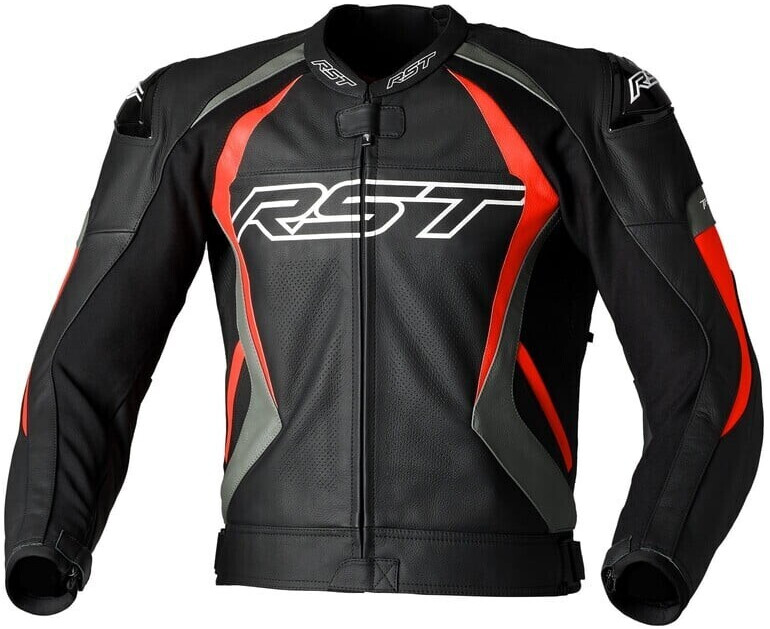 RST Tractech EVO 4 Leather Jacket black/grey/flored