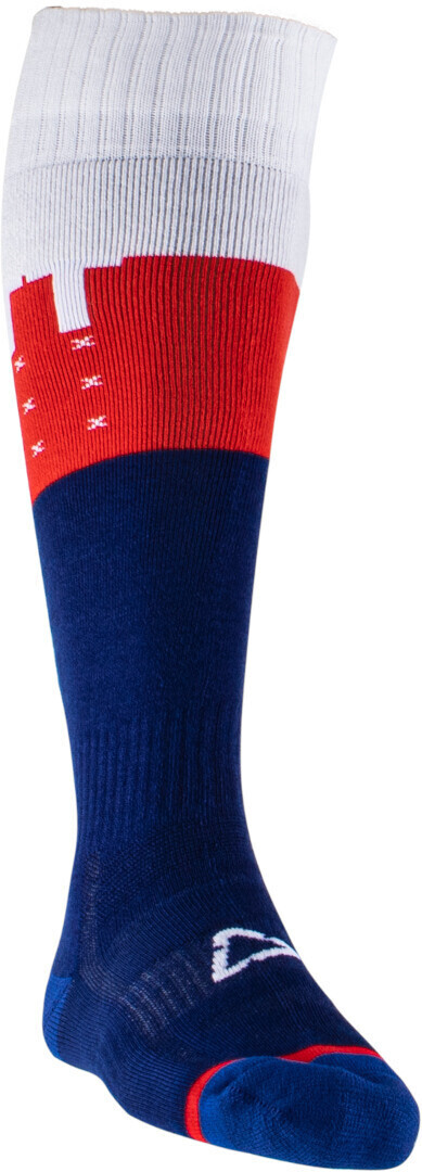 Leatt Tricolor Motocross socks White/Red/Blue