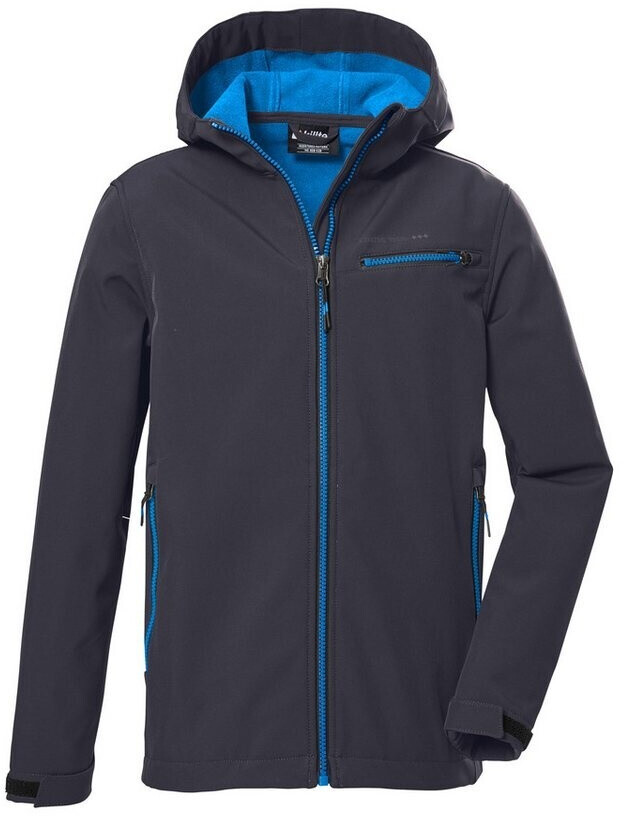 killtec Heren Softshelljas/outdoorjas met capuchon KOS 259 MN SFTSHLL JCKT, dark blue, M, 41367-000