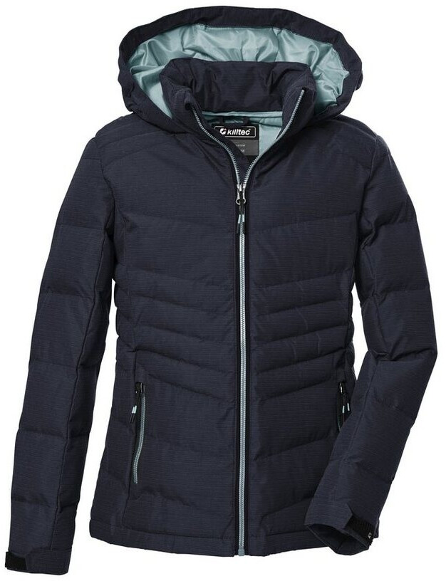 killtec Bambini e ragazzi Giacca trapuntata/funzionale in piuma d'oca con cappuccio KOW 230 BYS QLTD JCKT, anthrazit, 116, 43514-000
