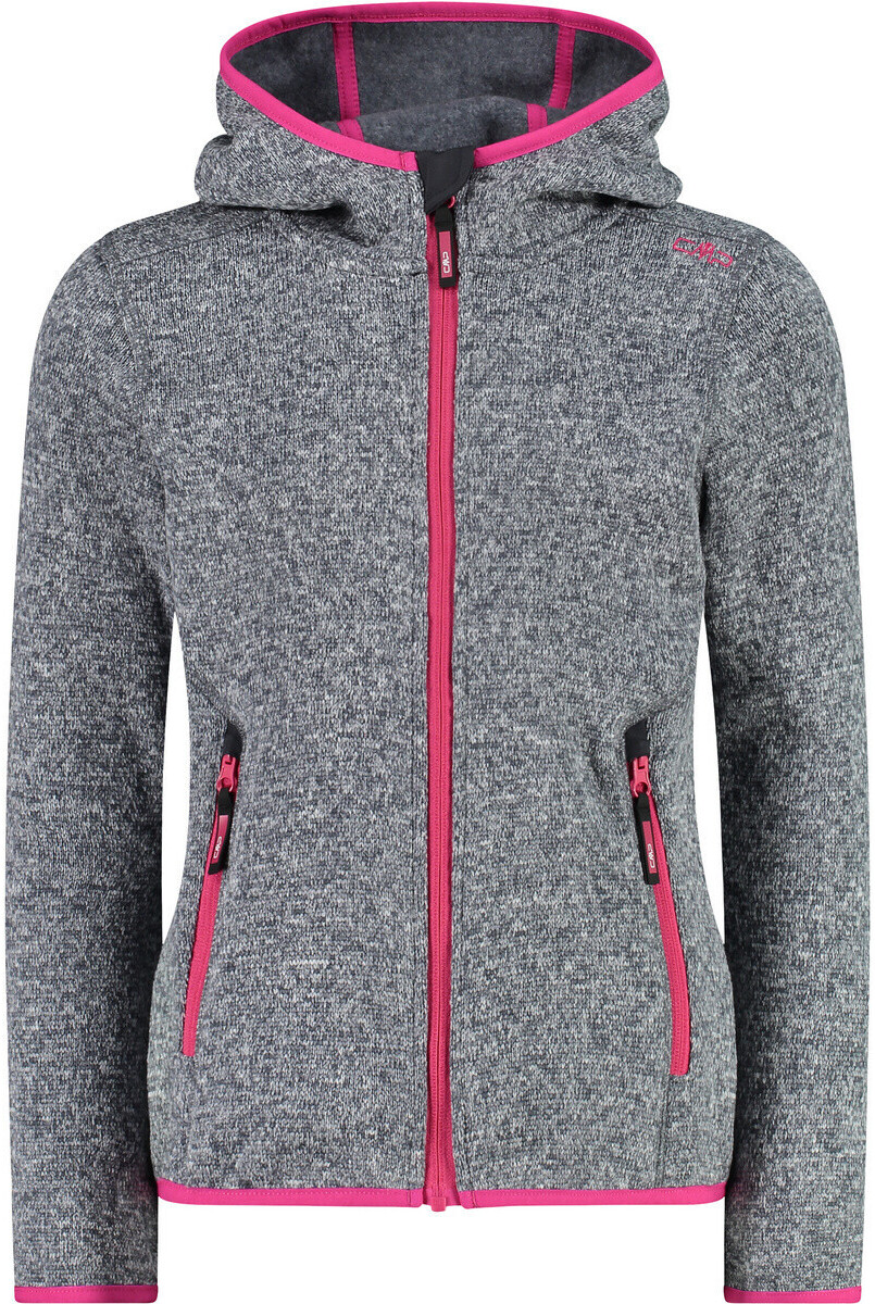 CMP Girl Fleece-Jacket Knit-Tech (3H19825) titanio/fuxia