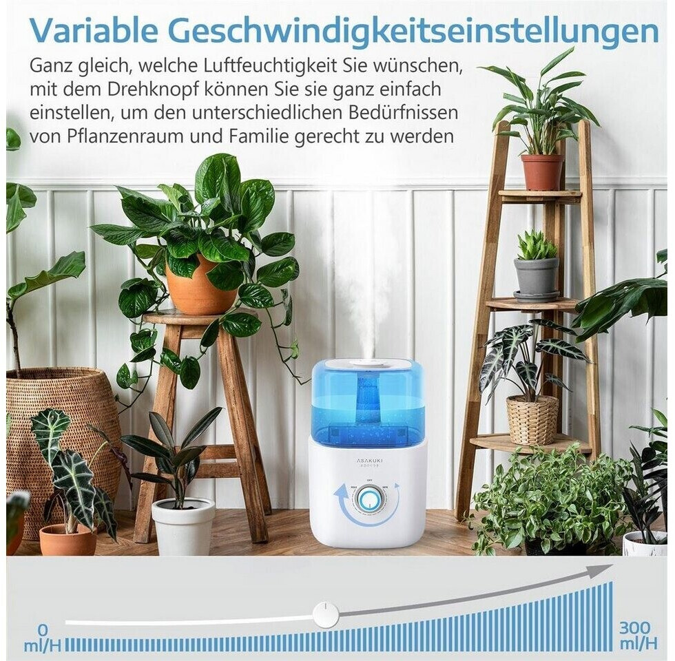 Ultraschall Luftbefeuchter 5L WIFI - Smart Life App HEPA Filter