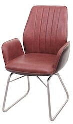 Mendler Dining room chair HWC-G73 rocking chair rocker function brown