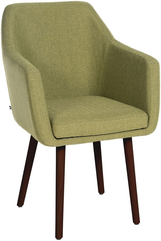 CLP Visitor chair Utrecht fabric walnut green
