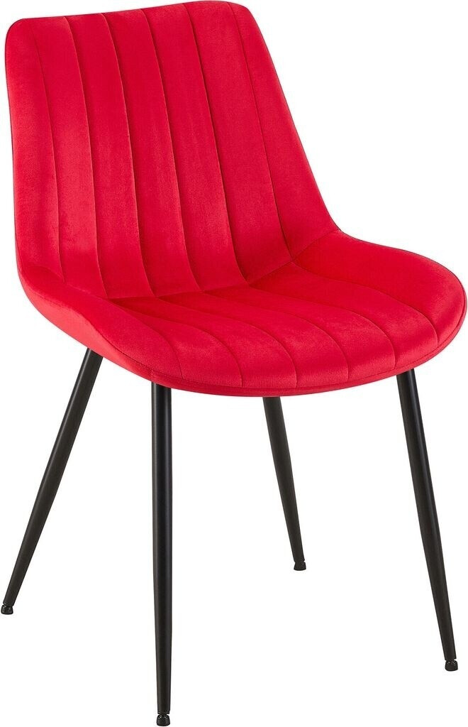 CLP Rahden velvet red chair