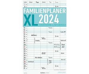 Familienplaner Cartoon 2026 A3 - 6 Spalten Wandkalender