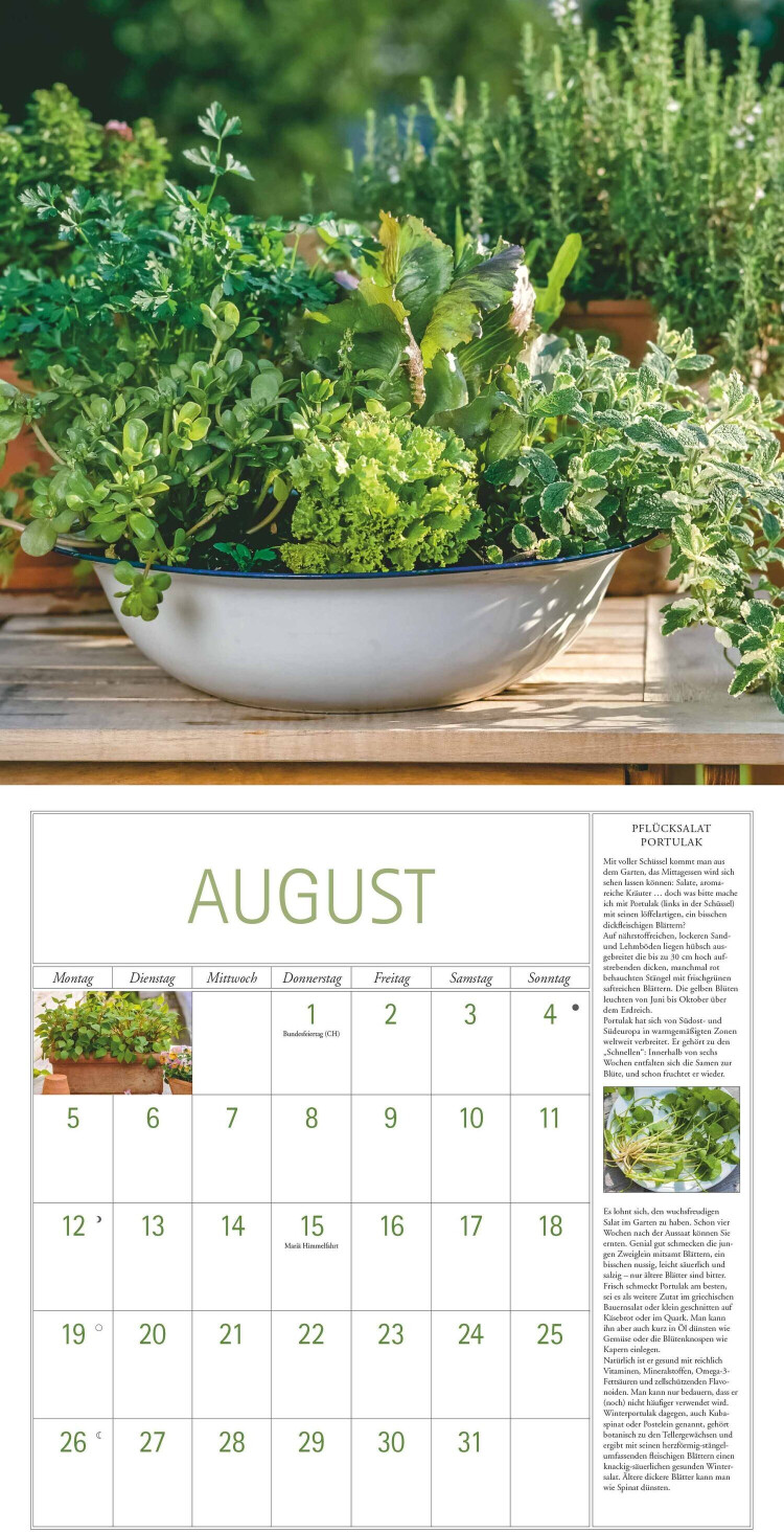 DuMont Kräuter Kalender 2024 30x30/60cm ab 16,00 €  Preisvergleich bei 