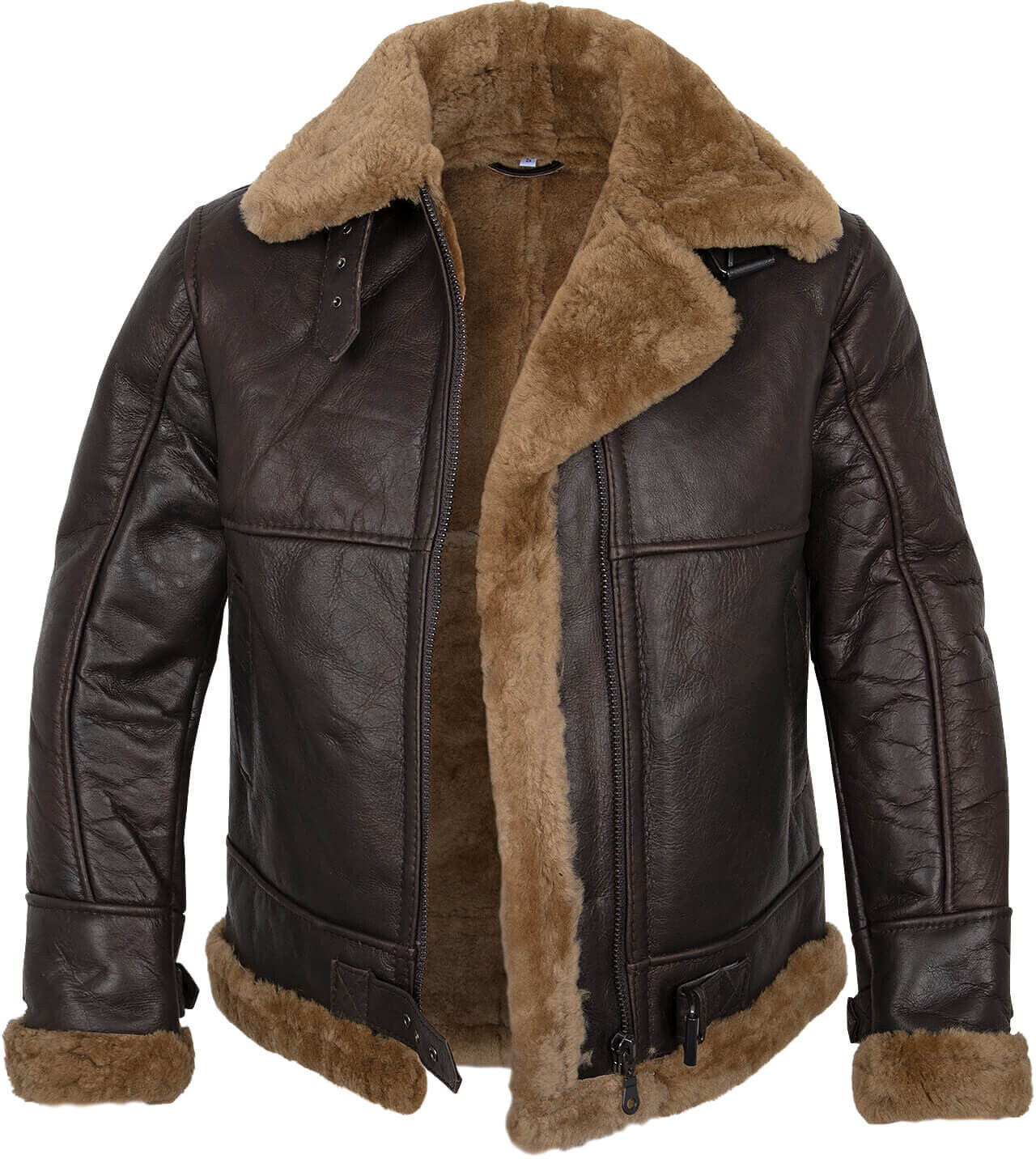 Mil Tec US bomber jacket B46 lambskin brown