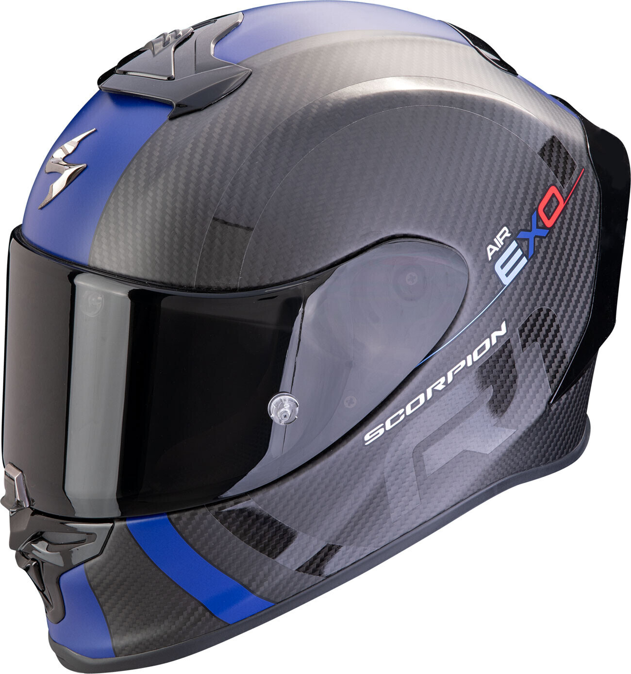 Scorpion Exo-R1 Evo Carbon Air mat noir/bleu