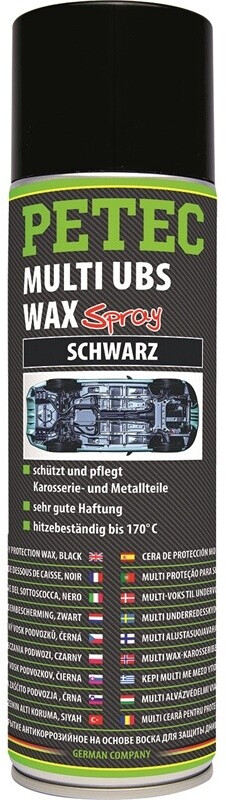 6 X Petec Multi UBS Wax Schwarz 500ml 73460 Steinschlagschutz Unterbodenschutz