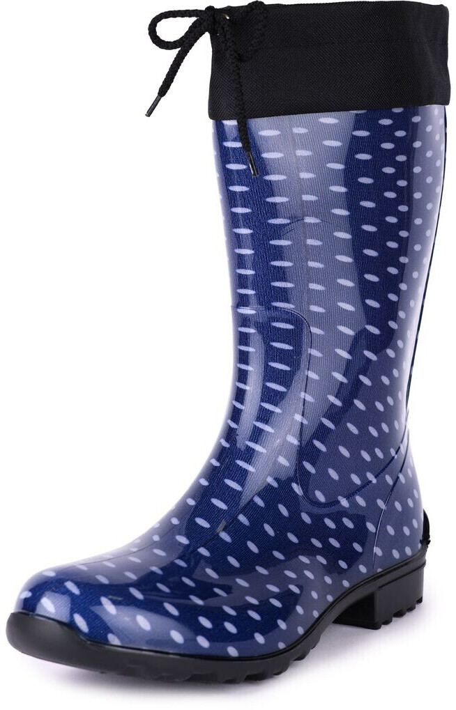 Ladeheid Rubber with cuff LA-968 dark blue dots