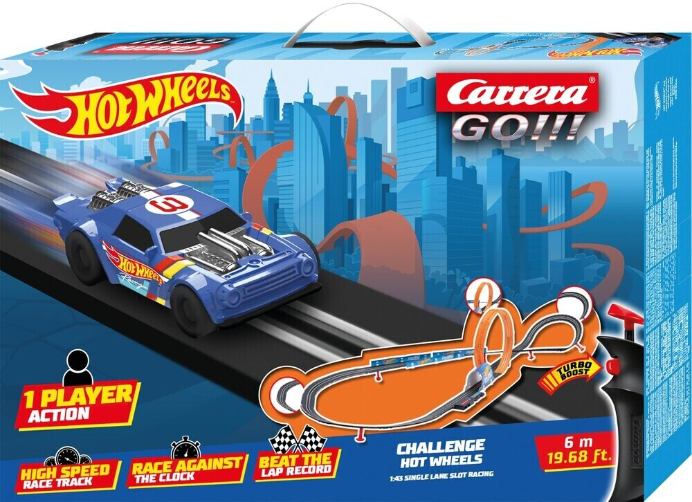 Carrera GO!!! Race Challenge Rennbahn-Set I Rennbahnen und lizensierte  Slotcars | bis zu 2 Spieler | Für Jungs und Mädchen ab 6 Jahren &  Erwachsene I