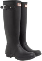 Hunter Original Tall Tri Colour Logo Backstrap black
