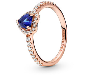 Buy Pandora Sparkling Blue Elevated Heart Ring 188421C01 from