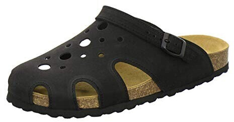 AFS Closed leather slippers 3093 black