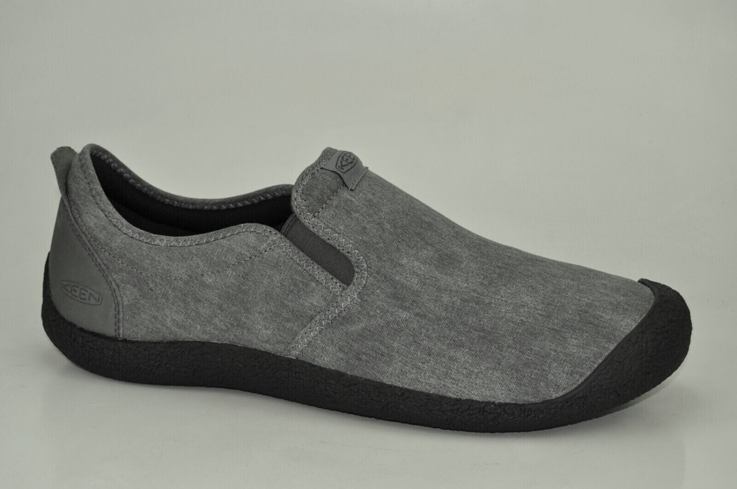Keen Howser Canvas Slip-on House Shoe grey black
