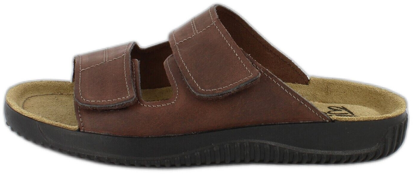 Beck Ben slipper with velcro closure brown