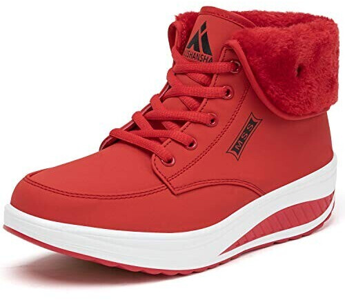 Mishansha Waterproof Snow with Platform red