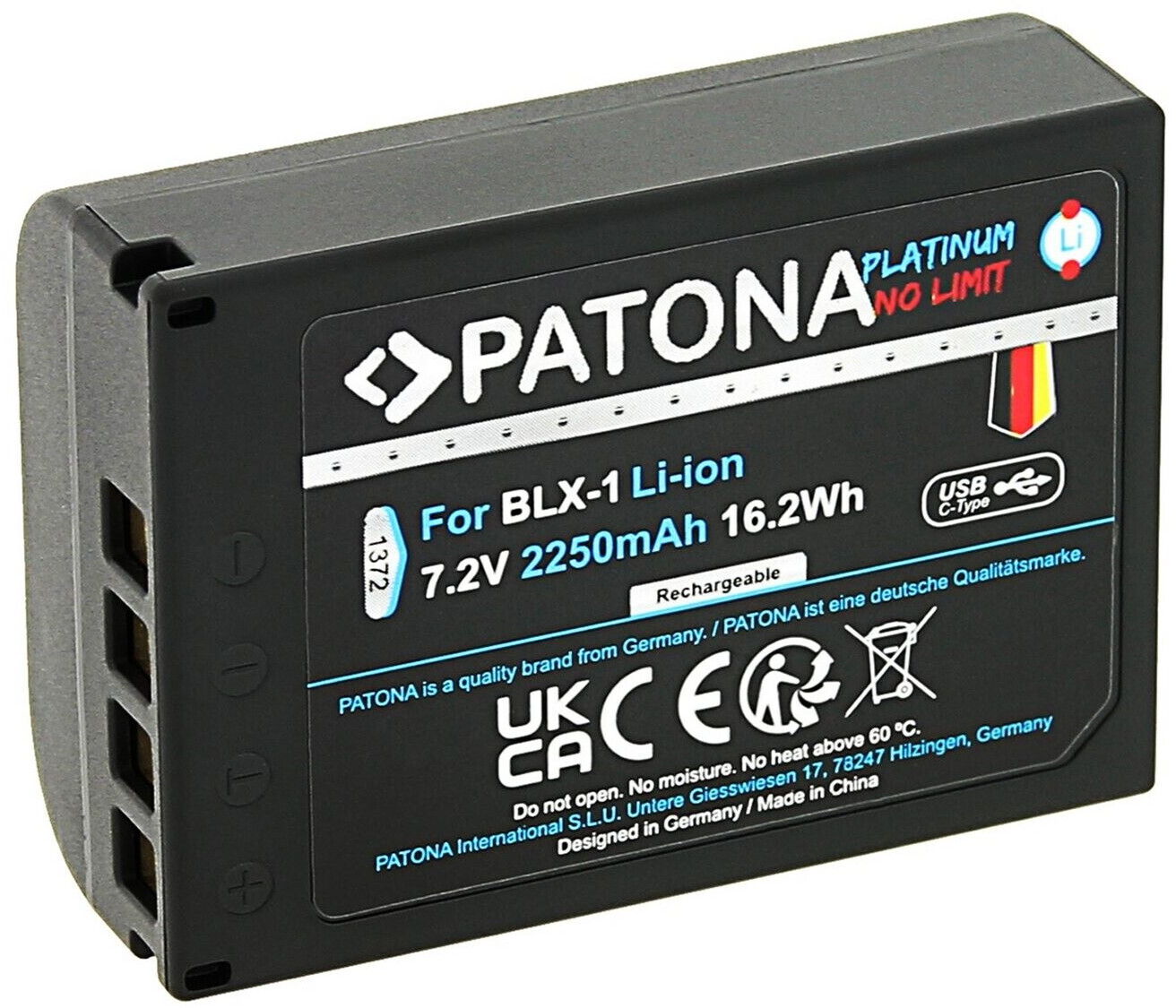 PATONA Akku f. X-Box Serie S Serie X mit USB-C Input inkl. USB-C