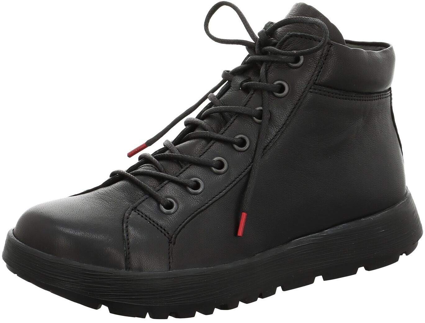 Think COMODA lace-up with zipper and lacing black