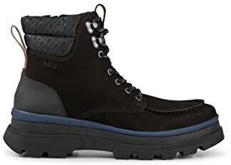 Hugo Boss Foster Half made of Nubuck Leather with Monogram Trim black