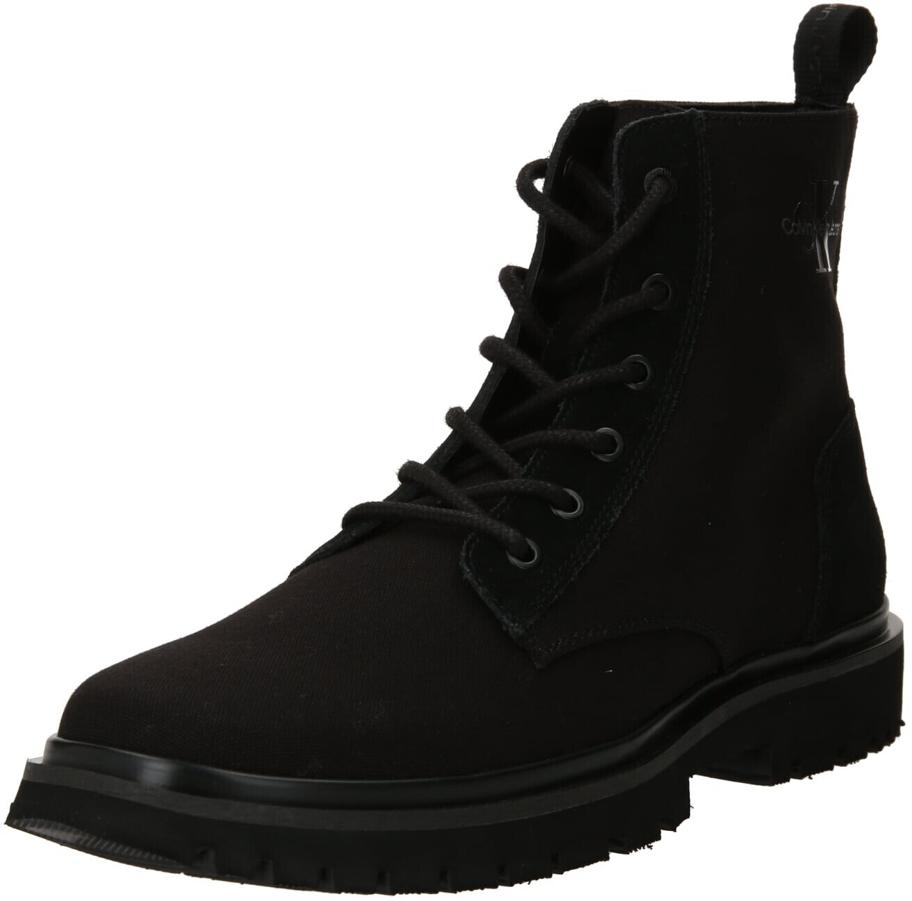 Calvin Klein Suede Boots Lace-Up YM0YM01070 triple black