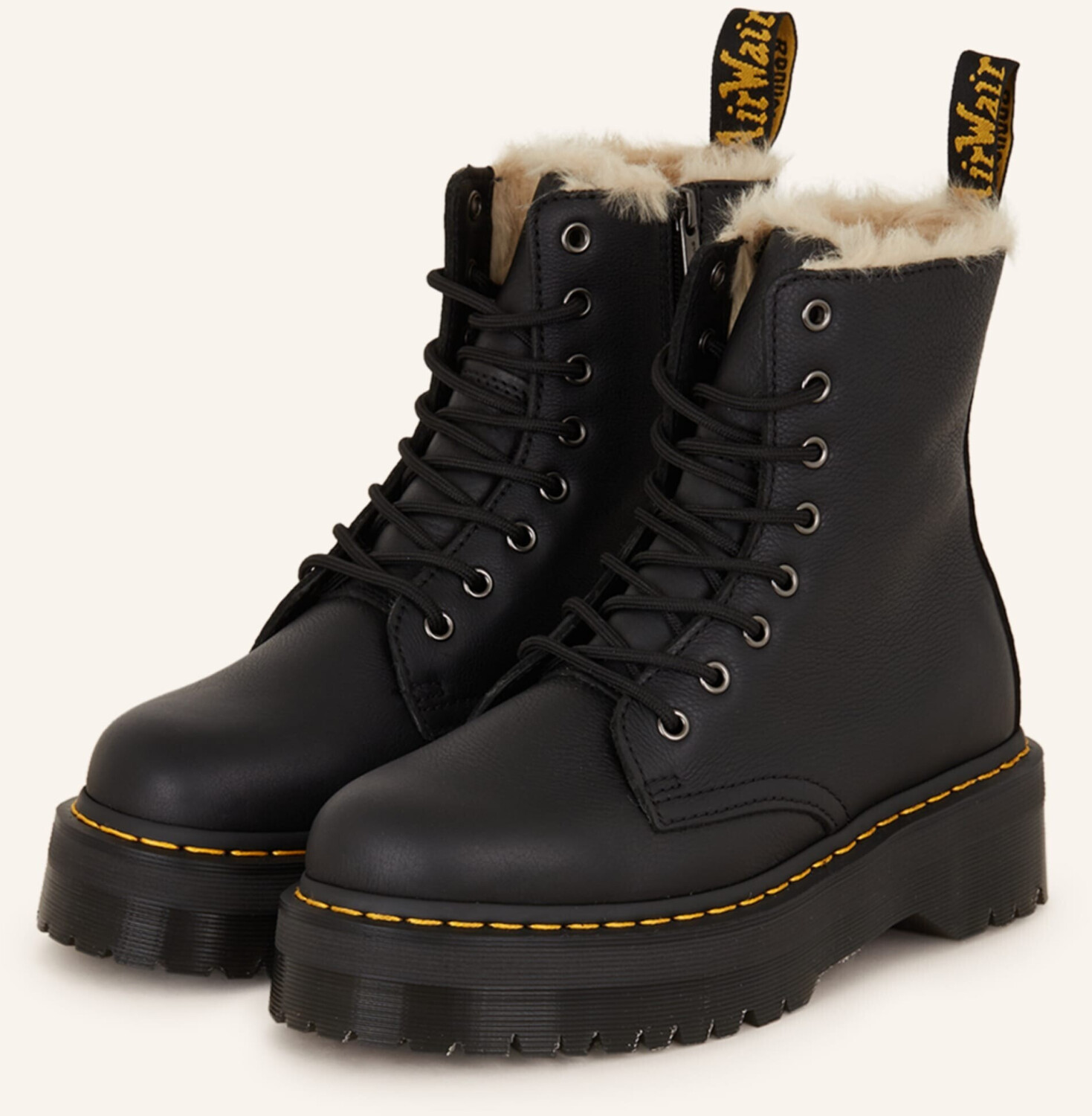 Dr. Martens Jadon Kunstfell schwarz ab 239 90 Preisvergleich bei idealo