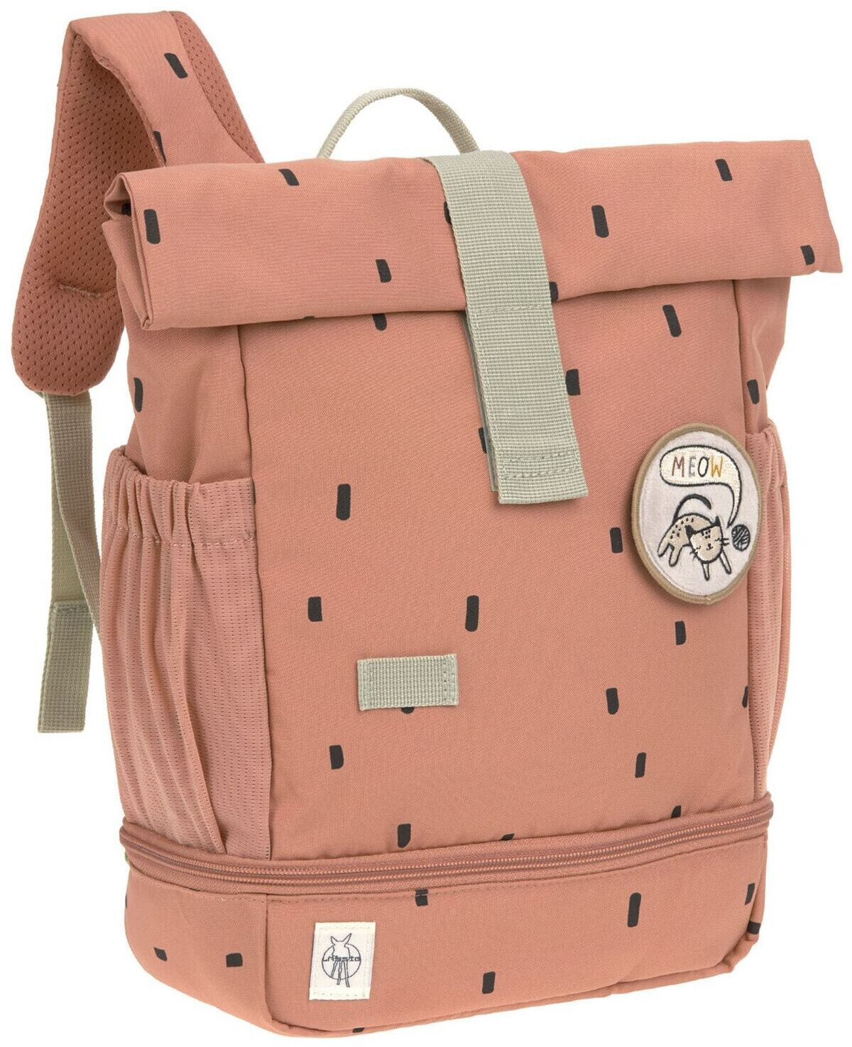 Lässig Pre School Backpack Rolltop Happy Prints caramel