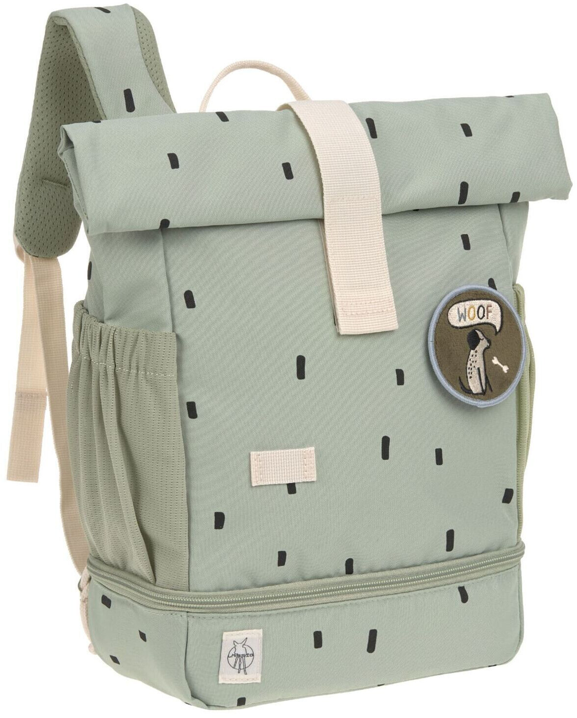 Lässig Pre School Backpack Rolltop Happy Prints olive