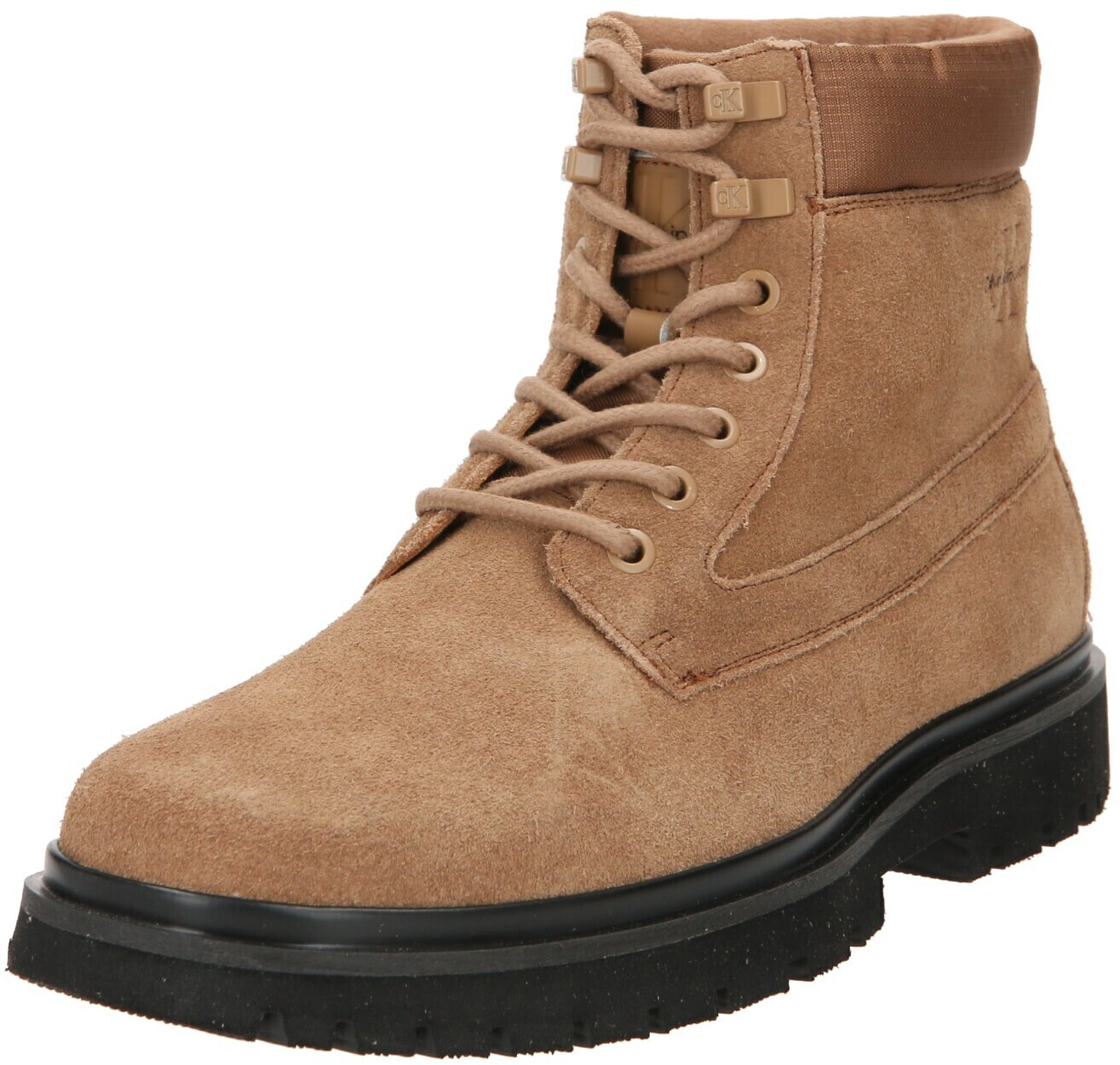 Calvin Klein Lace-up shoes Eva Mid Laceup Suede brown