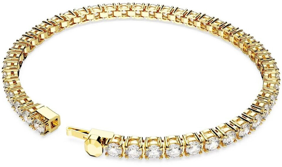 Swarovski tennis bracelet gold discount