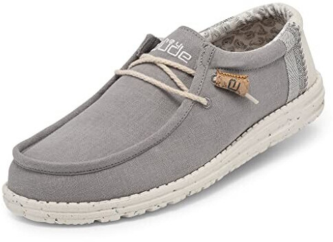 Dude Wald Linen Moccasin grey
